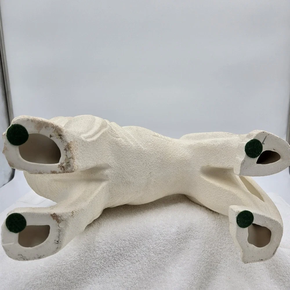 Sandstone Style Off White Lion King Simba Mufasa Narnia Statue Shelf Sitter Deco